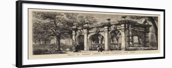 Relics of Ancient London, I, the Watergate, York House-Henry William Brewer-Framed Giclee Print