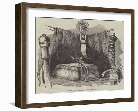 Relics of Washington and Franklin-null-Framed Giclee Print