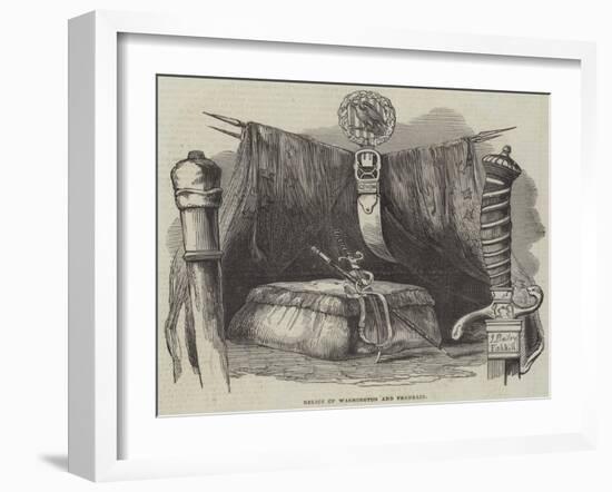 Relics of Washington and Franklin-null-Framed Giclee Print