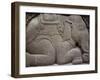 Relief Carving of a Kneeling Elephant on the Hindu Temple of Prambanan, Java, Indonesia-Leimbach Claire-Framed Photographic Print