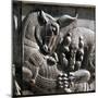 Relief carving, ruins of the ancient Persian city of Persepolis, Iran, first half of 5th century BC-Werner Forman-Mounted Photographic Print