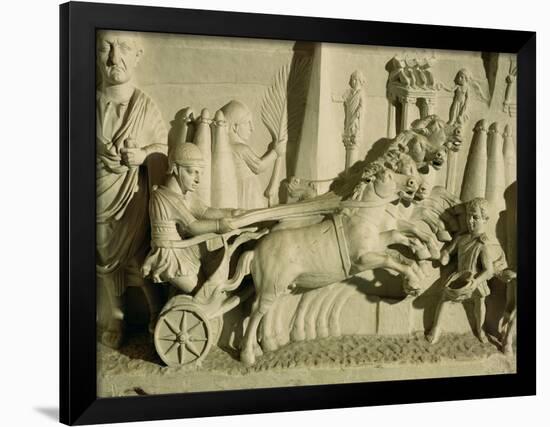 Relief Depicting a Chariot Race-null-Framed Giclee Print