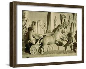 Relief Depicting a Chariot Race-null-Framed Giclee Print