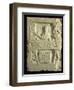 Relief Depicting a Flower and Vegetable Seller-Roman-Framed Giclee Print