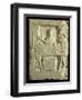 Relief Depicting a Flower and Vegetable Seller-Roman-Framed Giclee Print