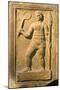 Relief Depicting a Gladiator Holding a Whip and a Spear-null-Mounted Giclee Print