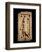 Relief Depicting a Juggler from the Stela of Settimia Spica (Stone)-Roman-Framed Giclee Print