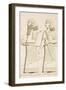 Relief Depicting a Man and a Woman-Eugene Flandin-Framed Giclee Print