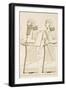 Relief Depicting a Man and a Woman-Eugene Flandin-Framed Giclee Print
