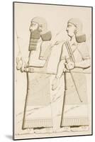 Relief Depicting a Man and a Woman-Eugene Flandin-Mounted Giclee Print