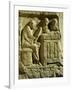 Relief Depicting a Merchant Eager to Make a Deal, from the Draper's Pillar, 3rd Century-null-Framed Giclee Print