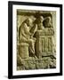 Relief Depicting a Merchant Eager to Make a Deal, from the Draper's Pillar, 3rd Century-null-Framed Giclee Print