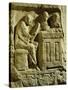 Relief Depicting a Merchant Eager to Make a Deal, from the Draper's Pillar, 3rd Century-null-Stretched Canvas