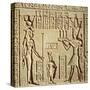 Relief Depicting a Pharaoh Making an Offering to Hathor, from the Roman Birth House, or Mammisi-null-Stretched Canvas