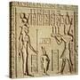 Relief Depicting a Pharaoh Making an Offering to Hathor, from the Roman Birth House, or Mammisi-null-Stretched Canvas