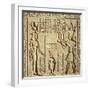 Relief Depicting a Pharaoh Making an Offering to Hathor, from the Roman Birth House, or Mammisi-null-Framed Giclee Print