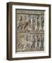 Relief Depicting a Procession in the Apadana-null-Framed Giclee Print