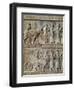 Relief Depicting a Procession in the Apadana-null-Framed Giclee Print