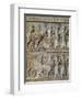 Relief Depicting a Procession in the Apadana-null-Framed Giclee Print