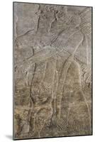 Relief Depicting a Winged Genie, from the Palace at Nimrud (Kalah) (Gypsum)-null-Mounted Giclee Print