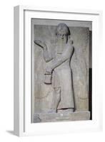 Relief Depicting a Winged Genie, from the Palace of Sargon II at Khorsabad, Iraq-Assyrian-Framed Giclee Print