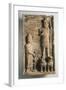 Relief Depicting Aflad Atop Two Lions, Artifact from Dura Europos, Syria-null-Framed Giclee Print