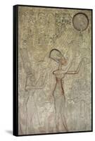 Relief Depicting Akhenaton-null-Framed Stretched Canvas