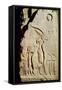 Relief Depicting Amenophis IV, Nefertiti and Their Daughter-null-Framed Stretched Canvas