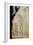 Relief Depicting Amenophis IV, Nefertiti and Their Daughter-null-Framed Giclee Print