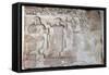Relief Depicting Christ and St Peter-null-Framed Stretched Canvas
