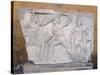 Relief Depicting Gladiators in Combat-Roman-Stretched Canvas