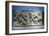 Relief Depicting Greek Soldiers Fighting Amazons-null-Framed Photographic Print