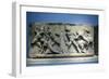 Relief Depicting Greek Soldiers Fighting Amazons-null-Framed Photographic Print