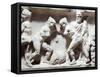 Relief Depicting Gym Scene-null-Framed Stretched Canvas