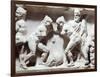 Relief Depicting Gym Scene-null-Framed Giclee Print