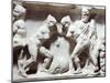 Relief Depicting Gym Scene-null-Mounted Giclee Print