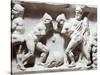 Relief Depicting Gym Scene-null-Stretched Canvas