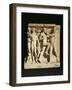 Relief Depicting Gymnasium Scene: Fighting Boxers-null-Framed Giclee Print