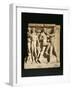 Relief Depicting Gymnasium Scene: Fighting Boxers-null-Framed Giclee Print