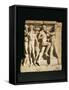 Relief Depicting Gymnasium Scene: Fighting Boxers-null-Framed Stretched Canvas