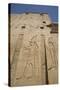Relief Depicting Horus on Left, Pylon, Temple of Horus, Edfu, Egypt, North Africa, Africa-Richard Maschmeyer-Stretched Canvas