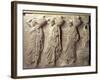 Relief Depicting Hydria Carriers from the North Frieze of the Parthenon, circa 447-432 BC-null-Framed Giclee Print