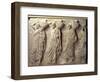 Relief Depicting Hydria Carriers from the North Frieze of the Parthenon, circa 447-432 BC-null-Framed Giclee Print