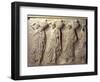 Relief Depicting Hydria Carriers from the North Frieze of the Parthenon, circa 447-432 BC-null-Framed Giclee Print