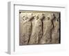 Relief Depicting Hydria Carriers from the North Frieze of the Parthenon, circa 447-432 BC-null-Framed Giclee Print