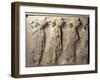 Relief Depicting Hydria Carriers from the North Frieze of the Parthenon, circa 447-432 BC-null-Framed Giclee Print