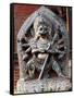 Relief Depicting Monstrous Figure-null-Framed Stretched Canvas