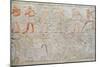 Relief Depicting People Carrying Offerings of Food, Mastaba of Akhethotep, Old Kingdom, c.2400 BC-5th Dynasty Egyptian-Mounted Giclee Print