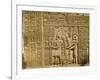 Relief Depicting Ptolemy Viii Euergetes Ii-Egyptian Ptolemaic Period-Framed Giclee Print