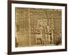 Relief Depicting Ptolemy Viii Euergetes Ii-Egyptian Ptolemaic Period-Framed Giclee Print